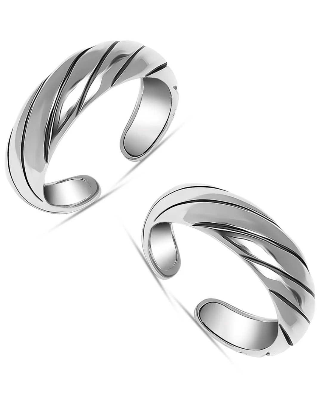 Glow Twist Toe Ring