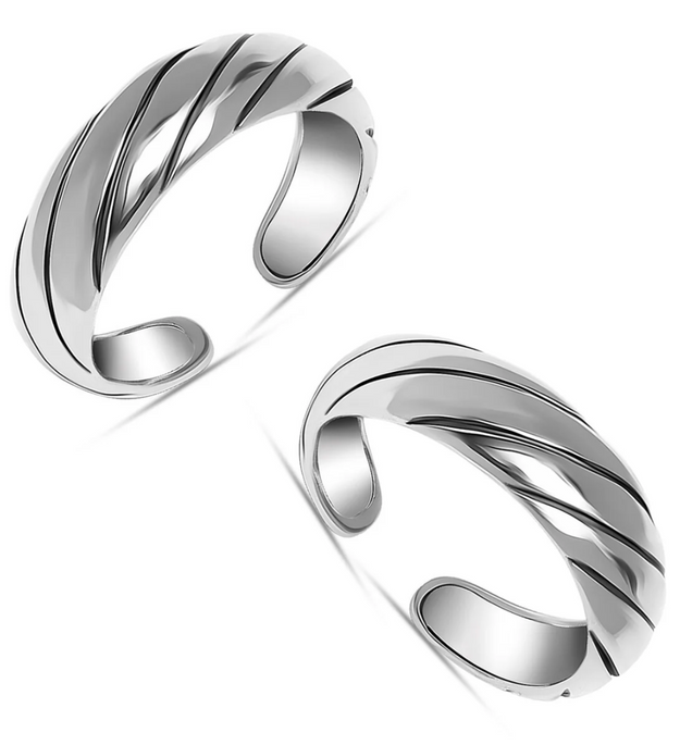 Glow Twist Toe Ring