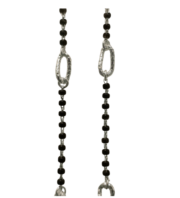 Black Bead Anklet