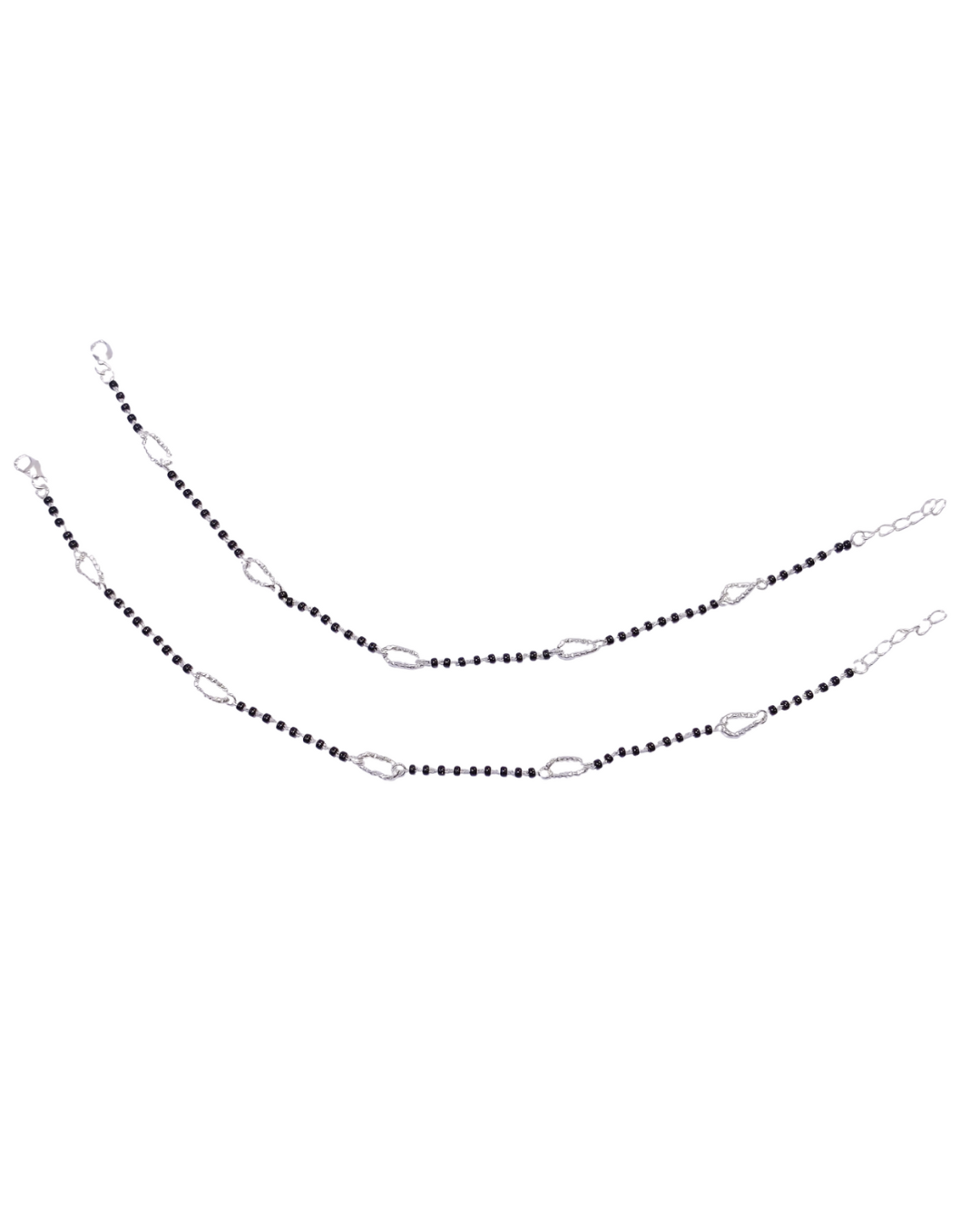 Black Bead Anklet