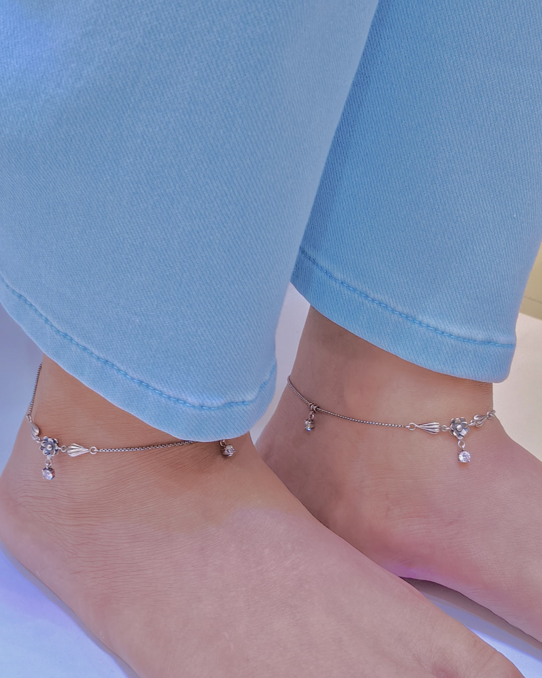Crystal Drop Anklet