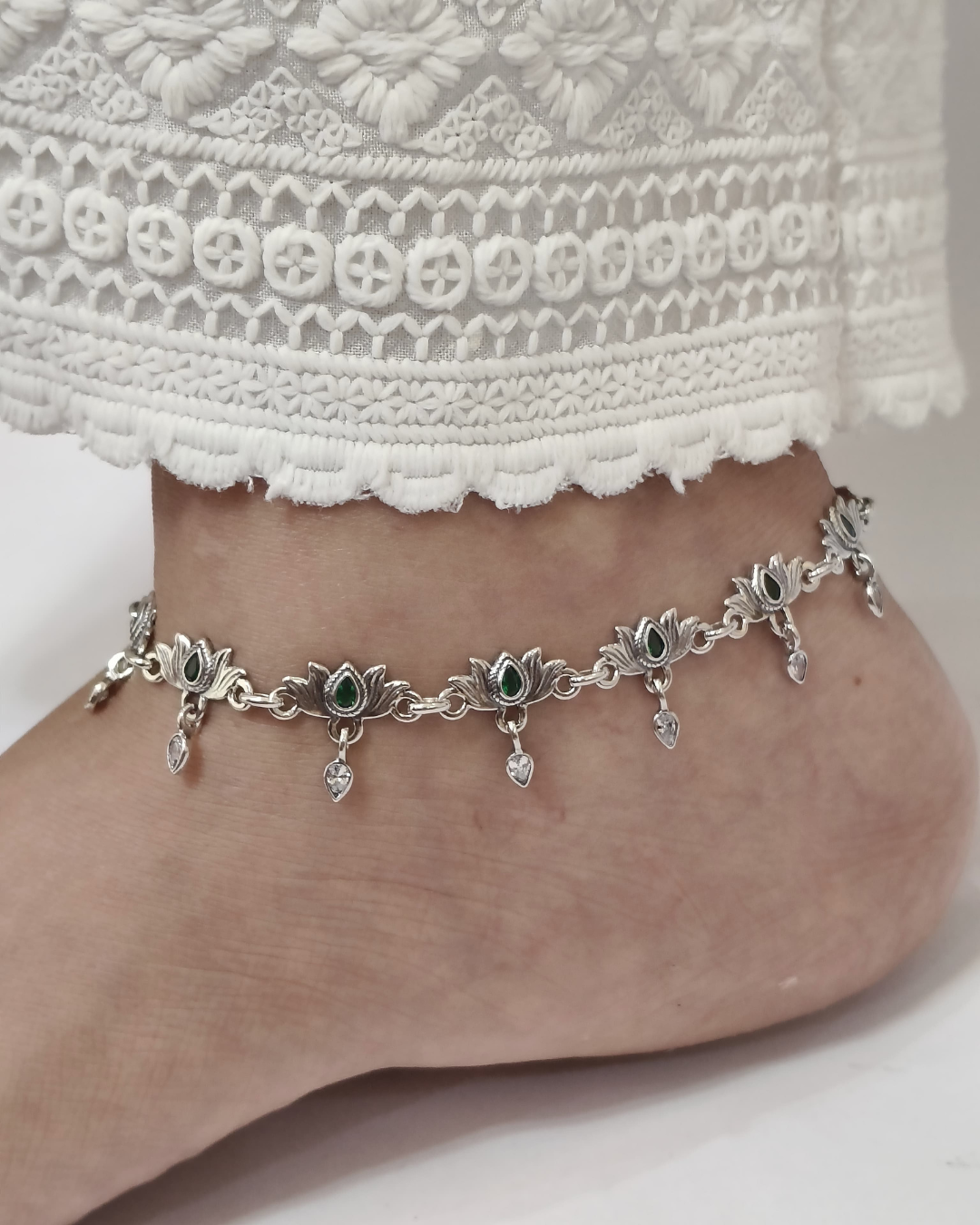 Green Lotus Anklet