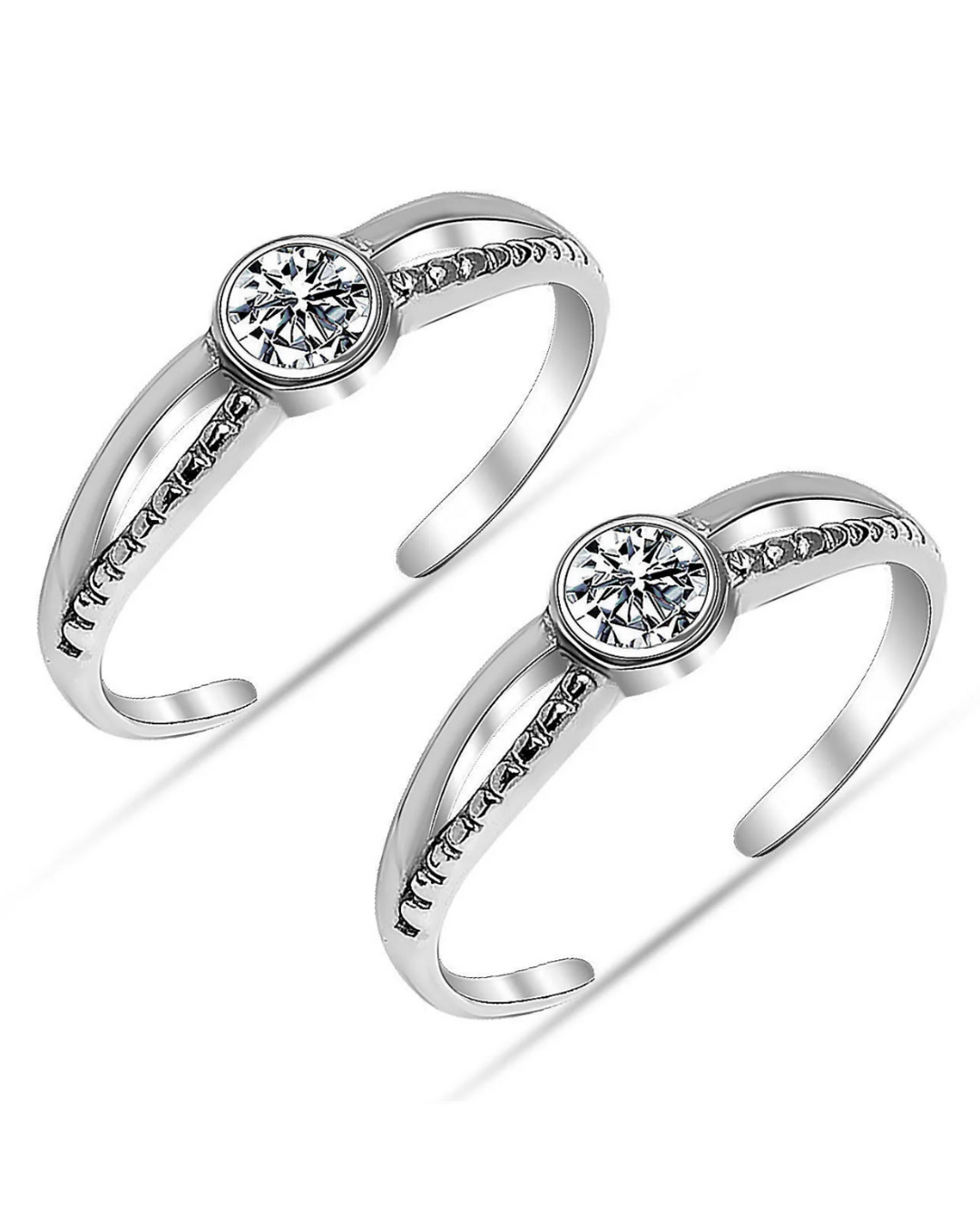 Blush Stone Toe Rings