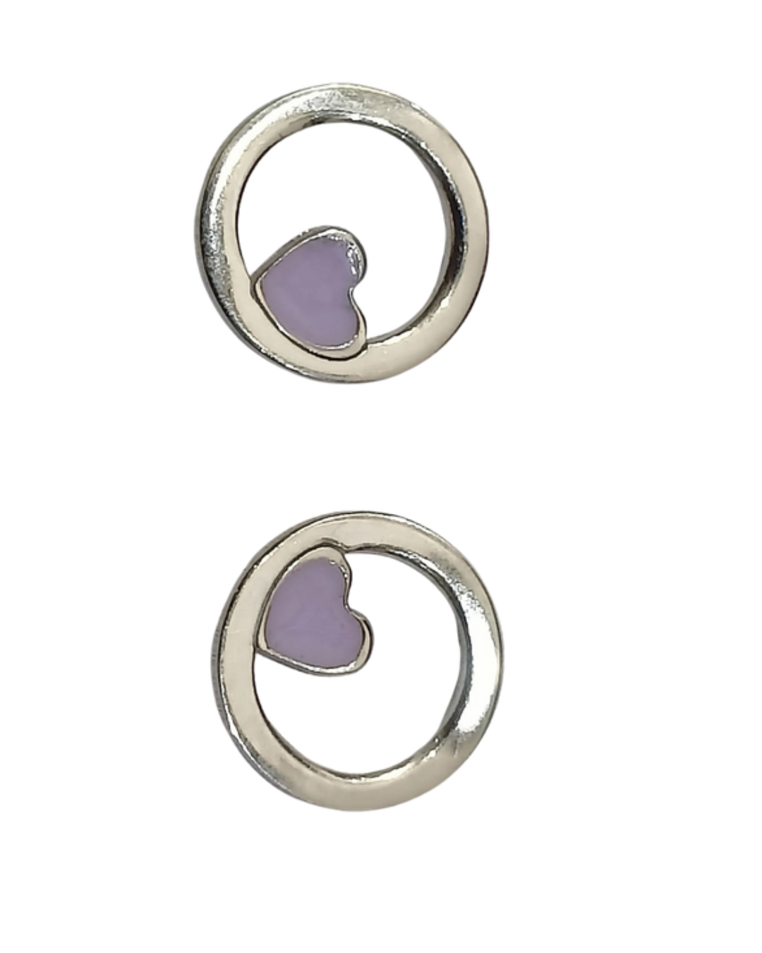 Purple Heart Earring