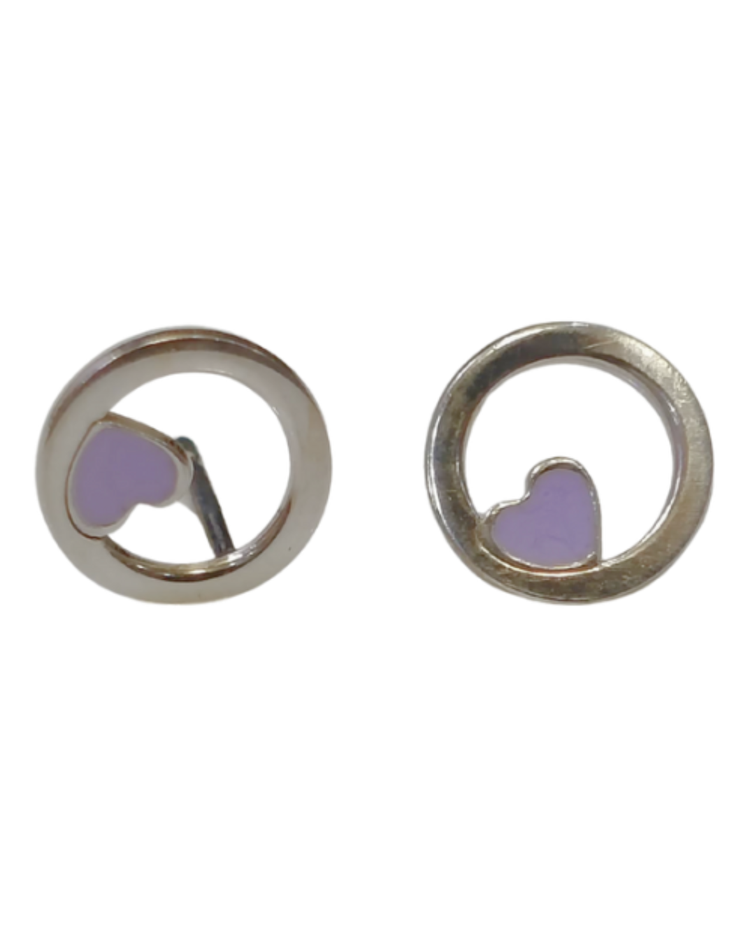 Purple Heart Earring