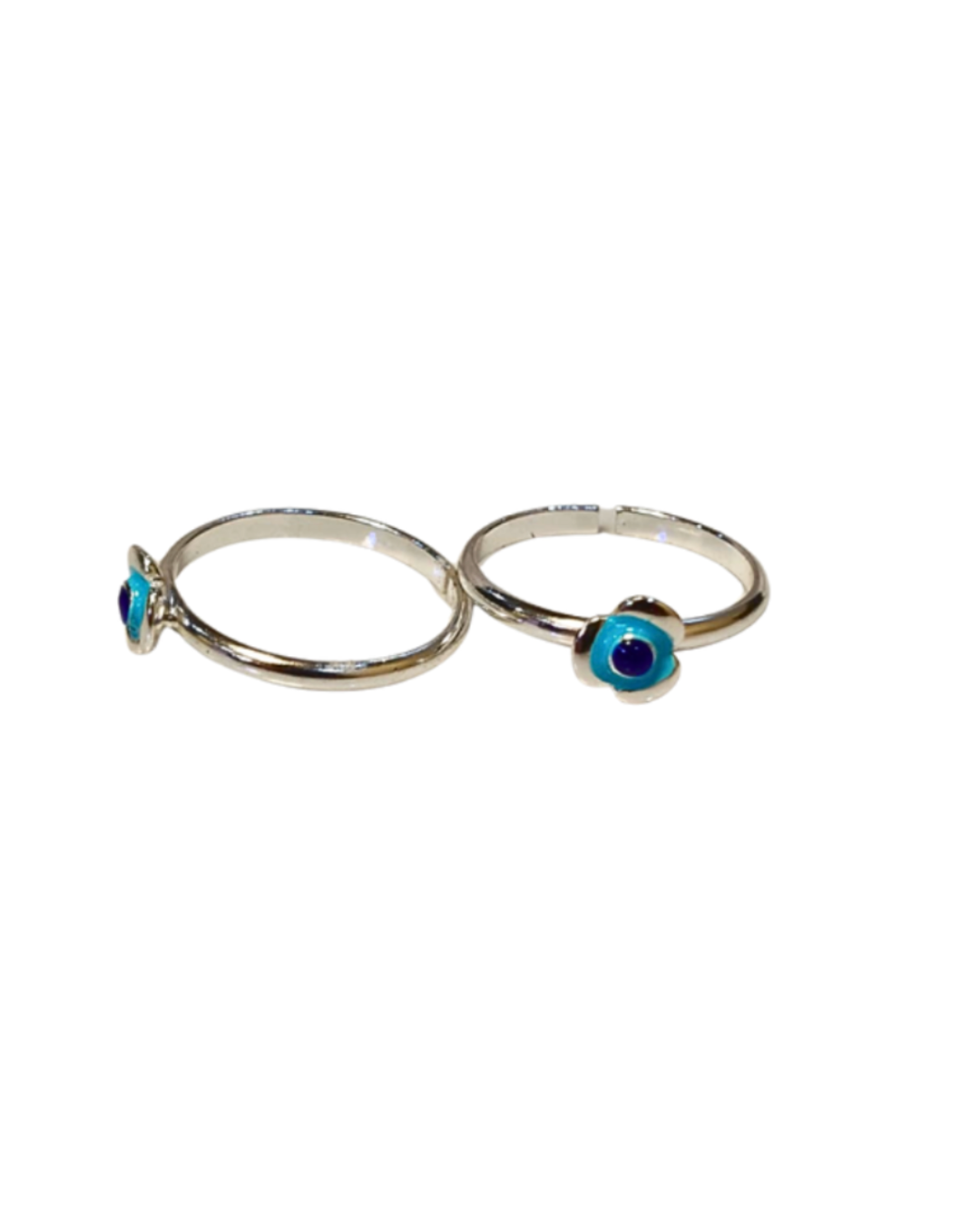 Sterling Silver Evil Eye Toe Rings