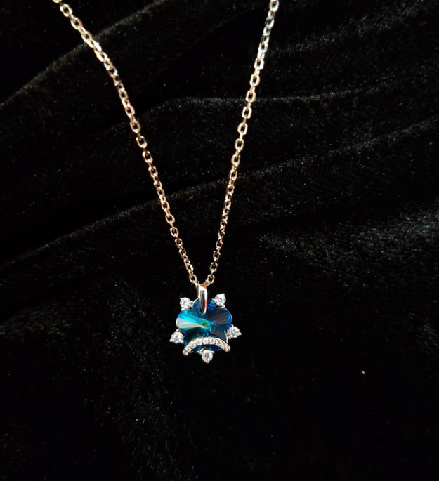 Blue Blossom Solitaire Chain