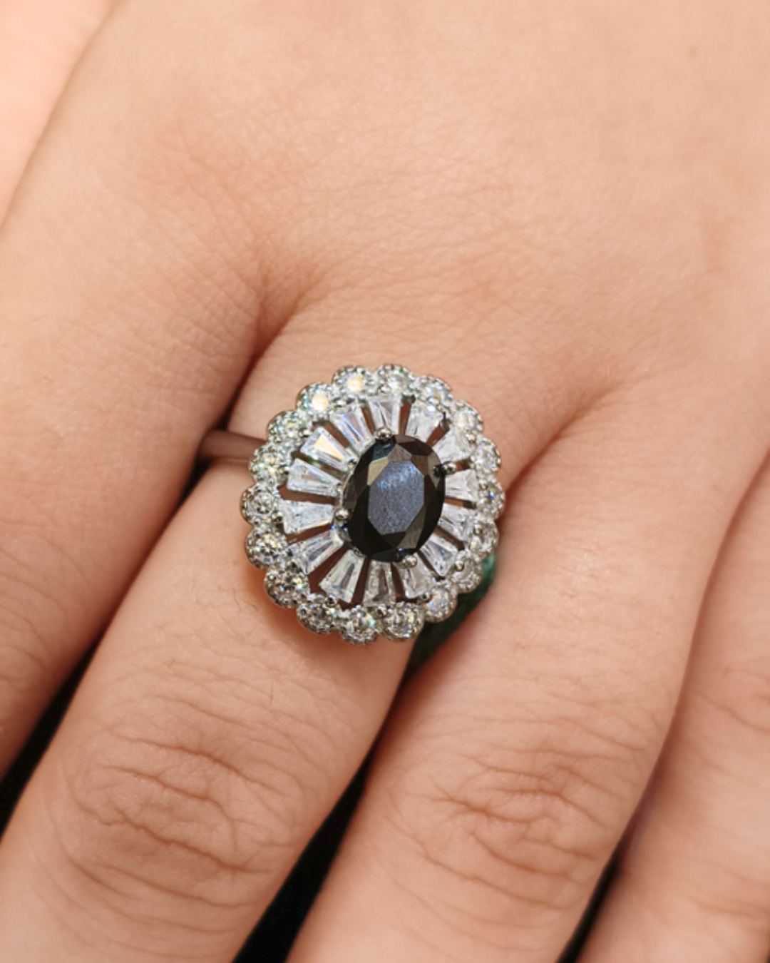 Midnight Halo Ring