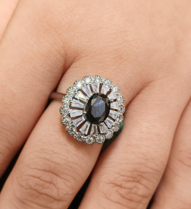 Midnight Halo Ring