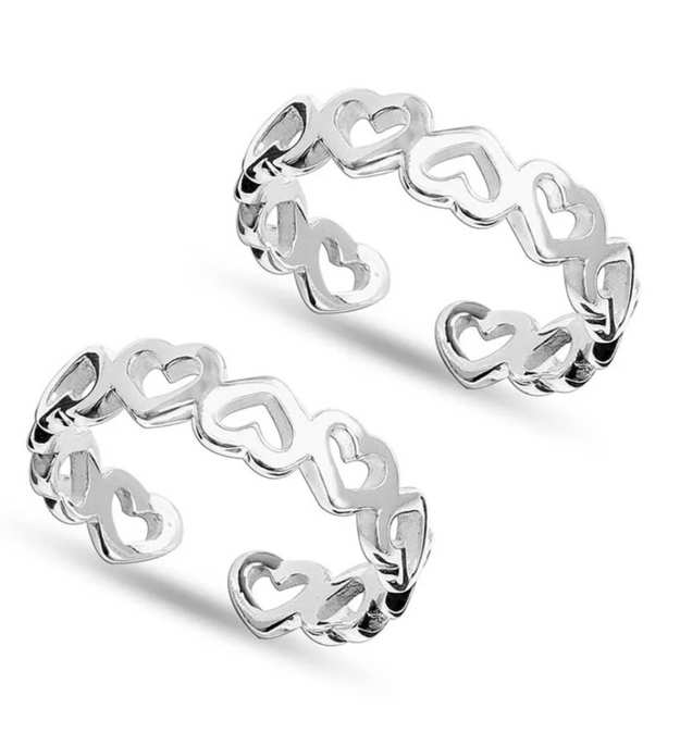 Hearts Toe Ring
