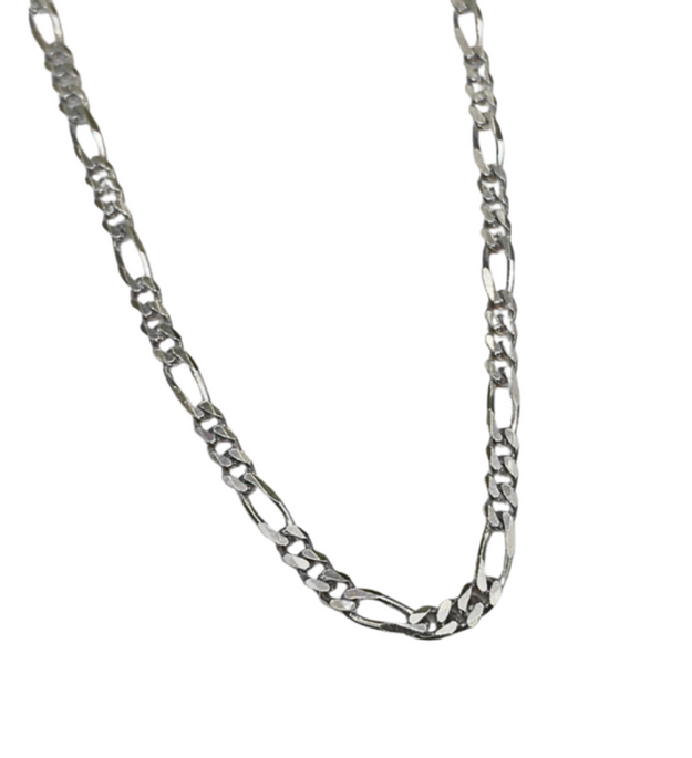 Sterling Silver Figaro Chain