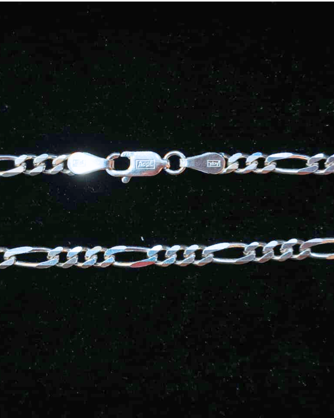 Sterling Silver Figaro Chain
