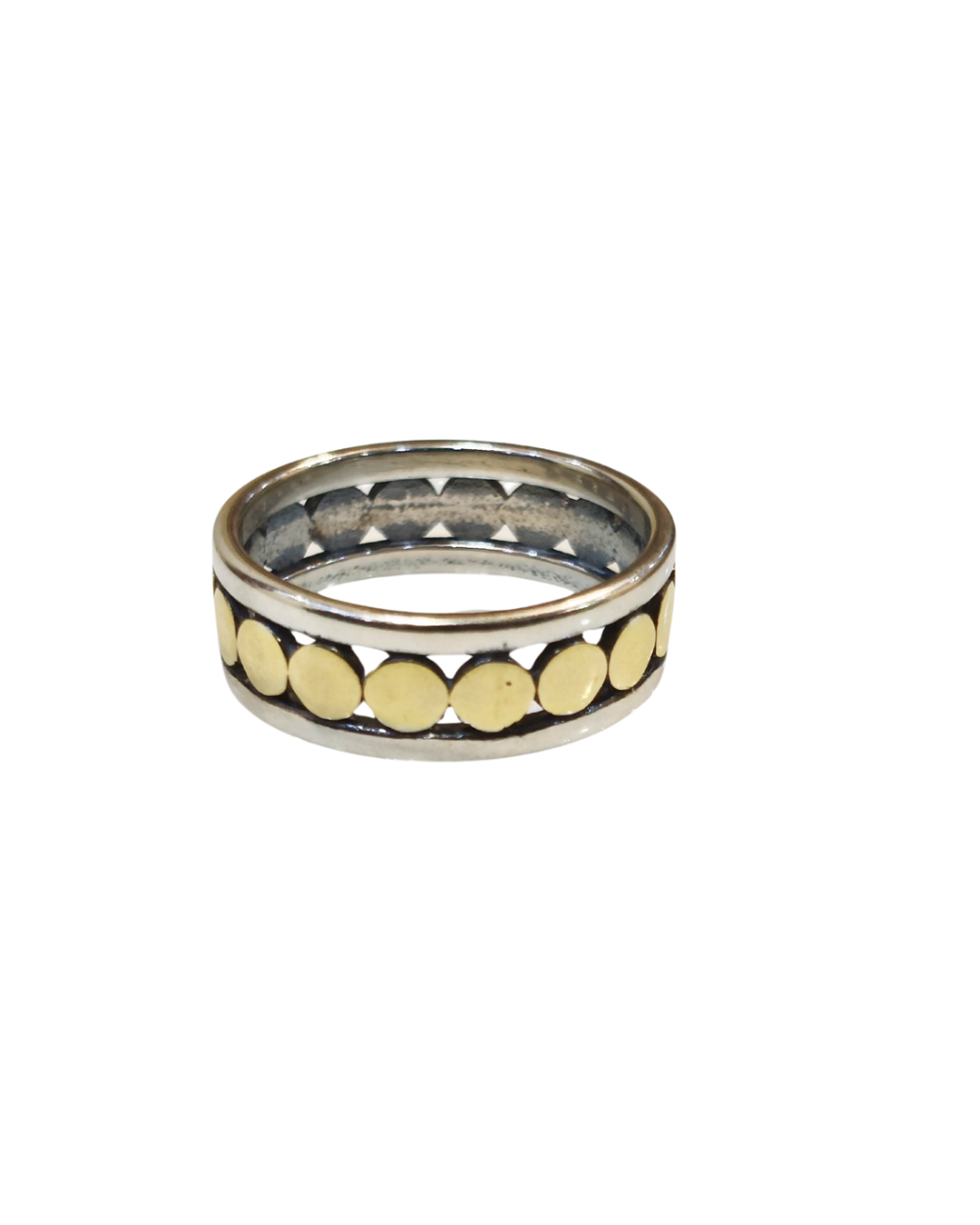 Golden Orbit Band Ring