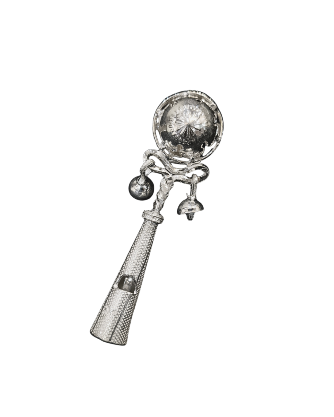 1-Bead Silver Rattle