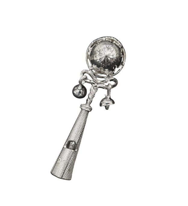 1-Bead Silver Rattle