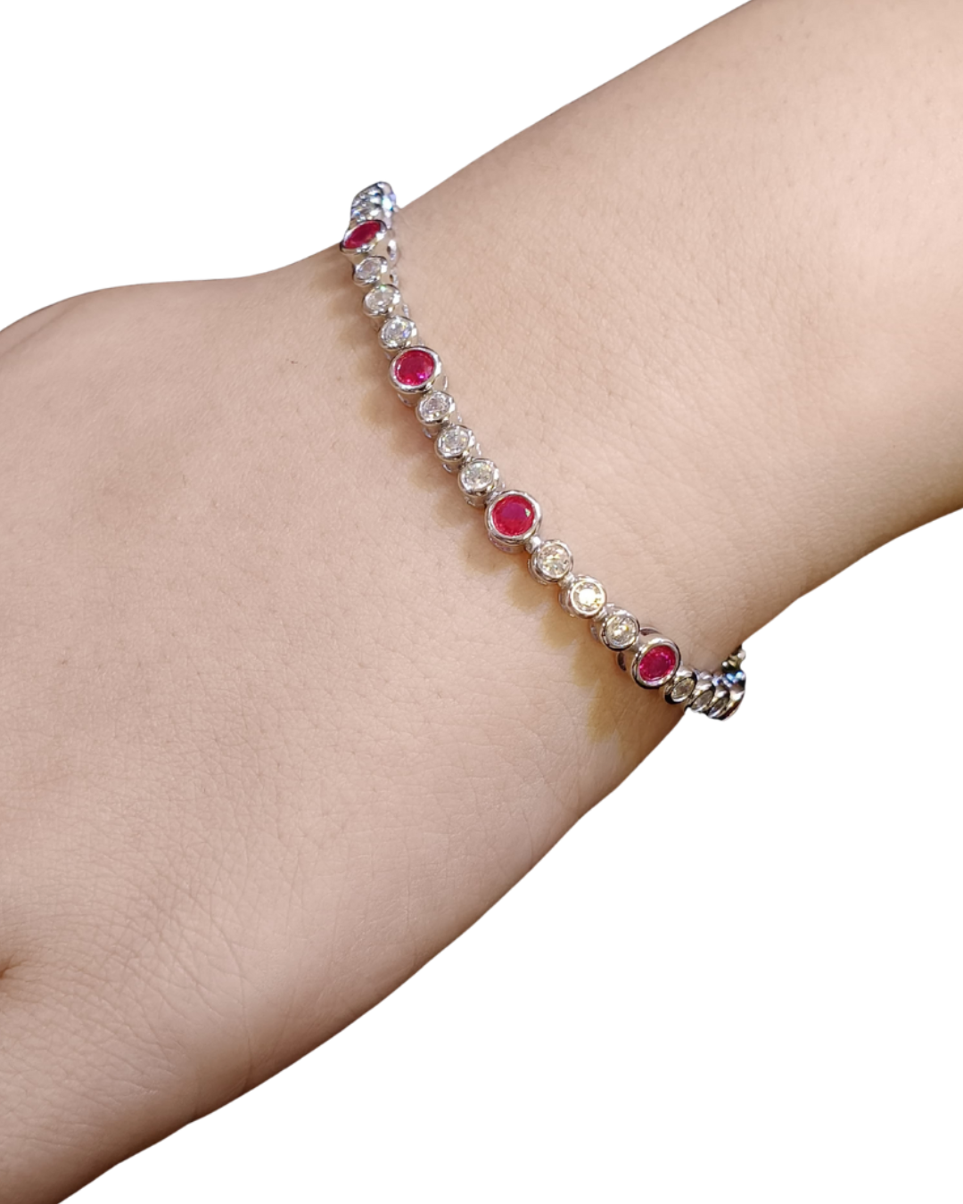 Ruby Tennis Bracelet