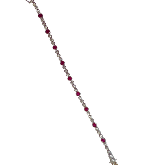 Ruby Tennis Bracelet