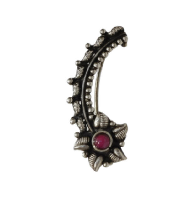 Crimson Nose Pin