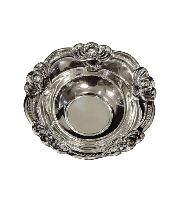 Floral Silver Bowl