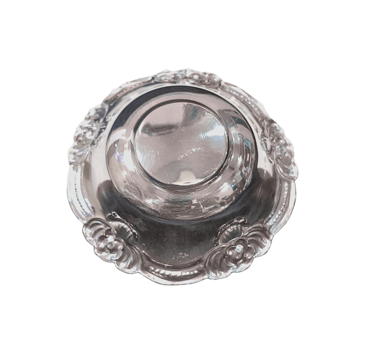 Floral Silver Bowl